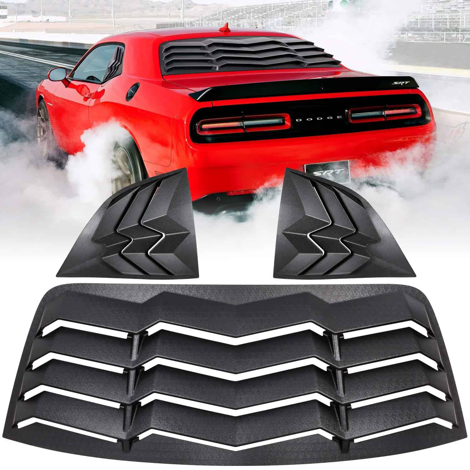 Aletas de Ventana Trasera y Lateral para Dodge Challenger