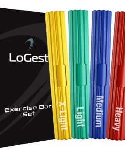 Juego de 4 Barras Flexibles de Ejercicio de Muñeca LoGest