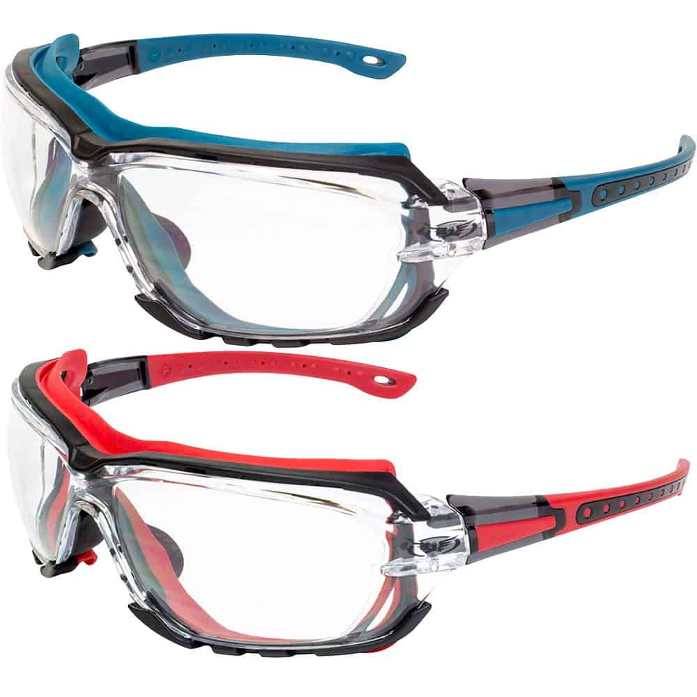 Lentes de Seguridad Acolchados Global Vision Octane 2 Pares