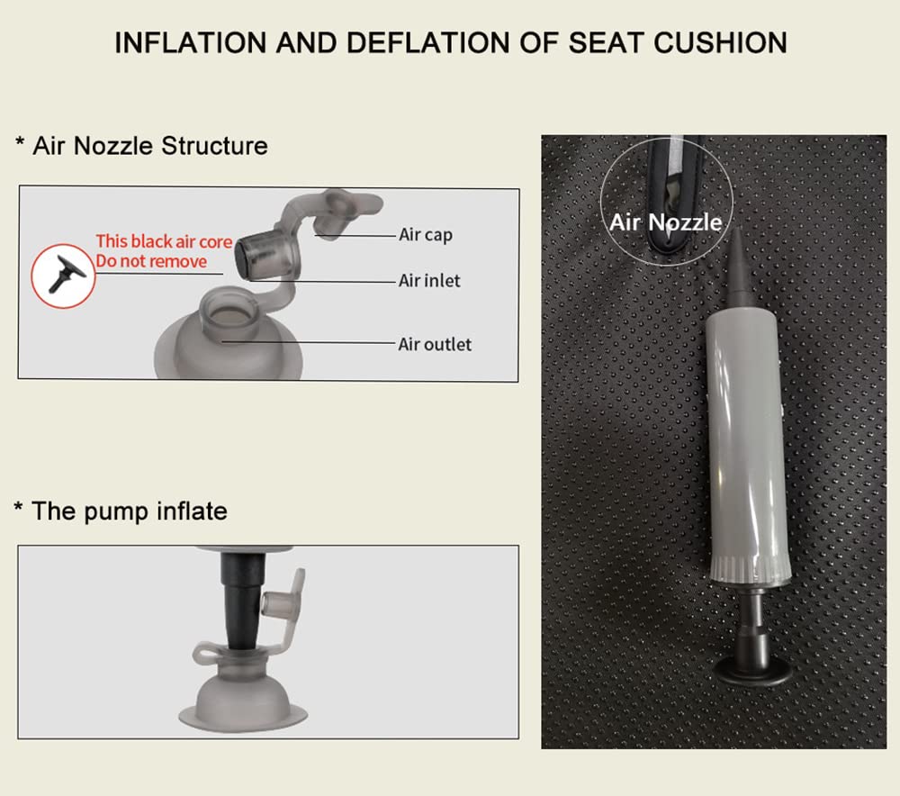 Almohadilla de Asiento de Aire para Motocicleta DEEIRAO 3D - Imagen 6