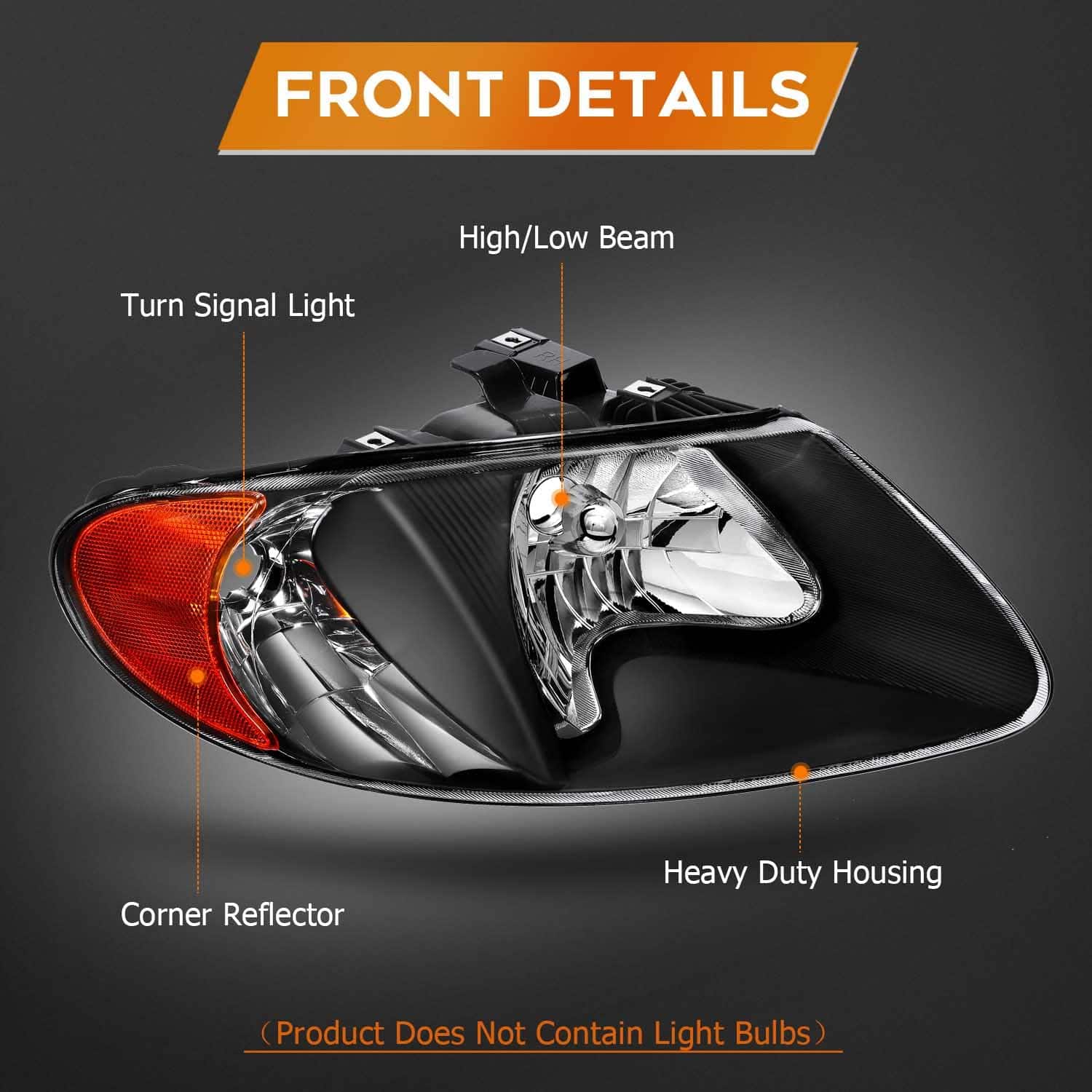 Conjunto de Faros Delanteros Para Dodge Caravan 2001-2007 - Imagen 4