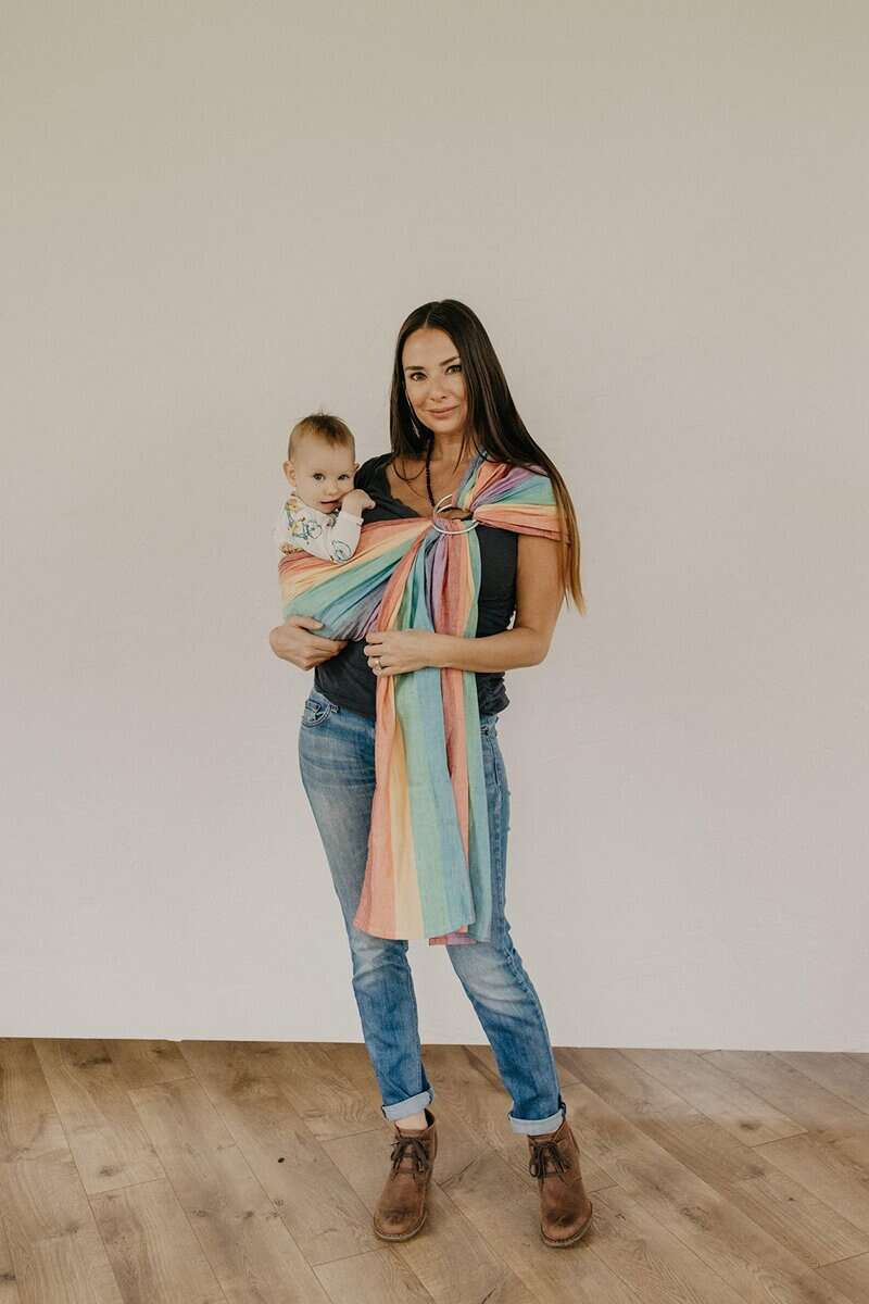 Fular Portabebés Hip Baby Wrap Ring Sling - Fular de Bambú - Imagen 8