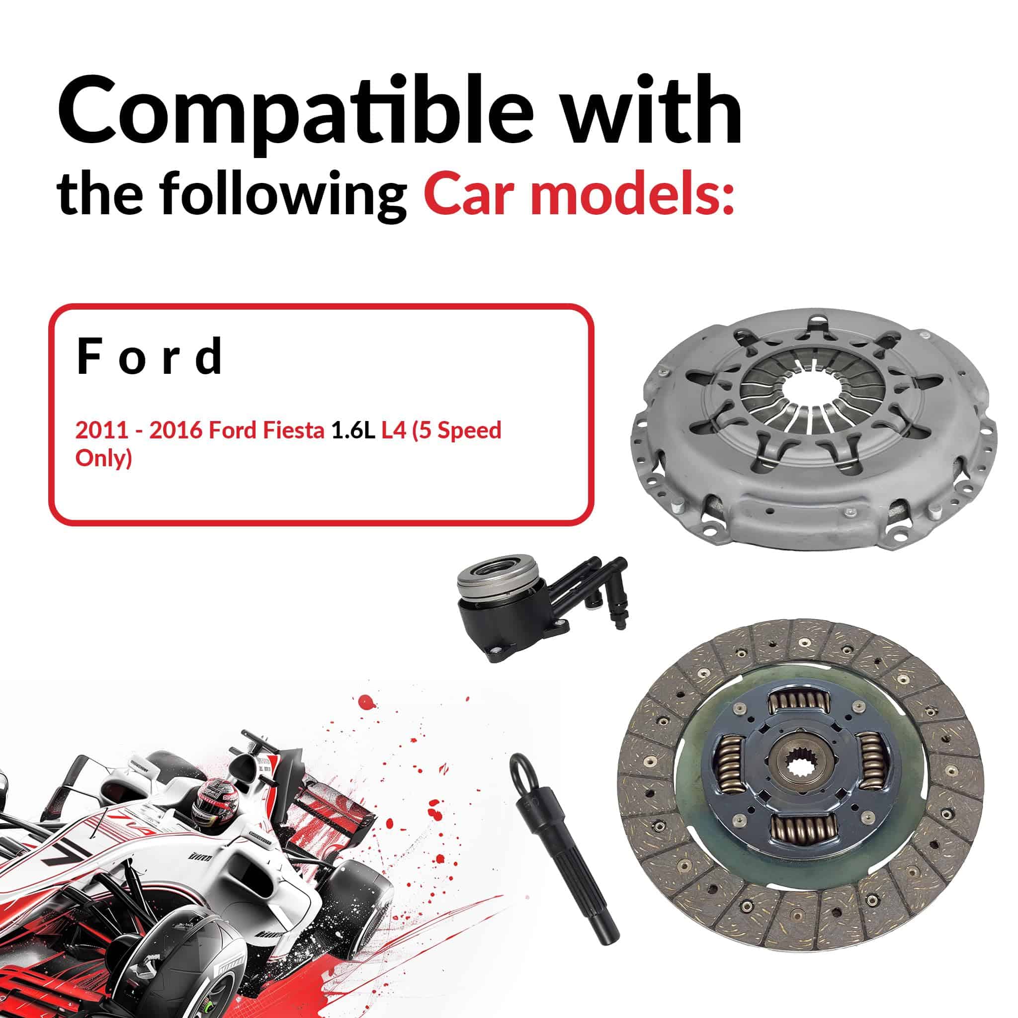 Kit de Embrague compatible con Ford Fiesta S Se Sel Ses - Imagen 9