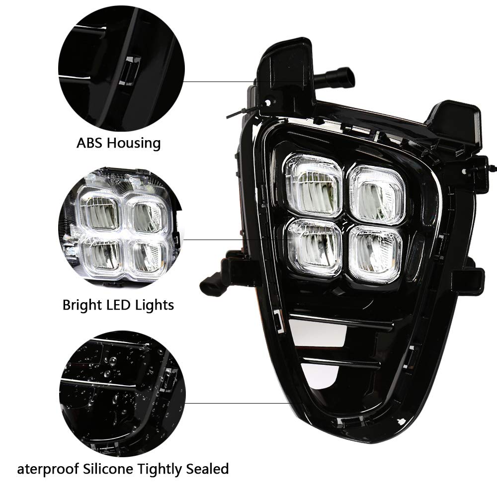 Cubierta para Luces LED de Conducción Diurna Estilo 4 Eeys - Imagen 3