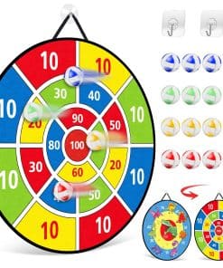 Tablero de dardos TOMYOU de 26" para niños con 16 bolas