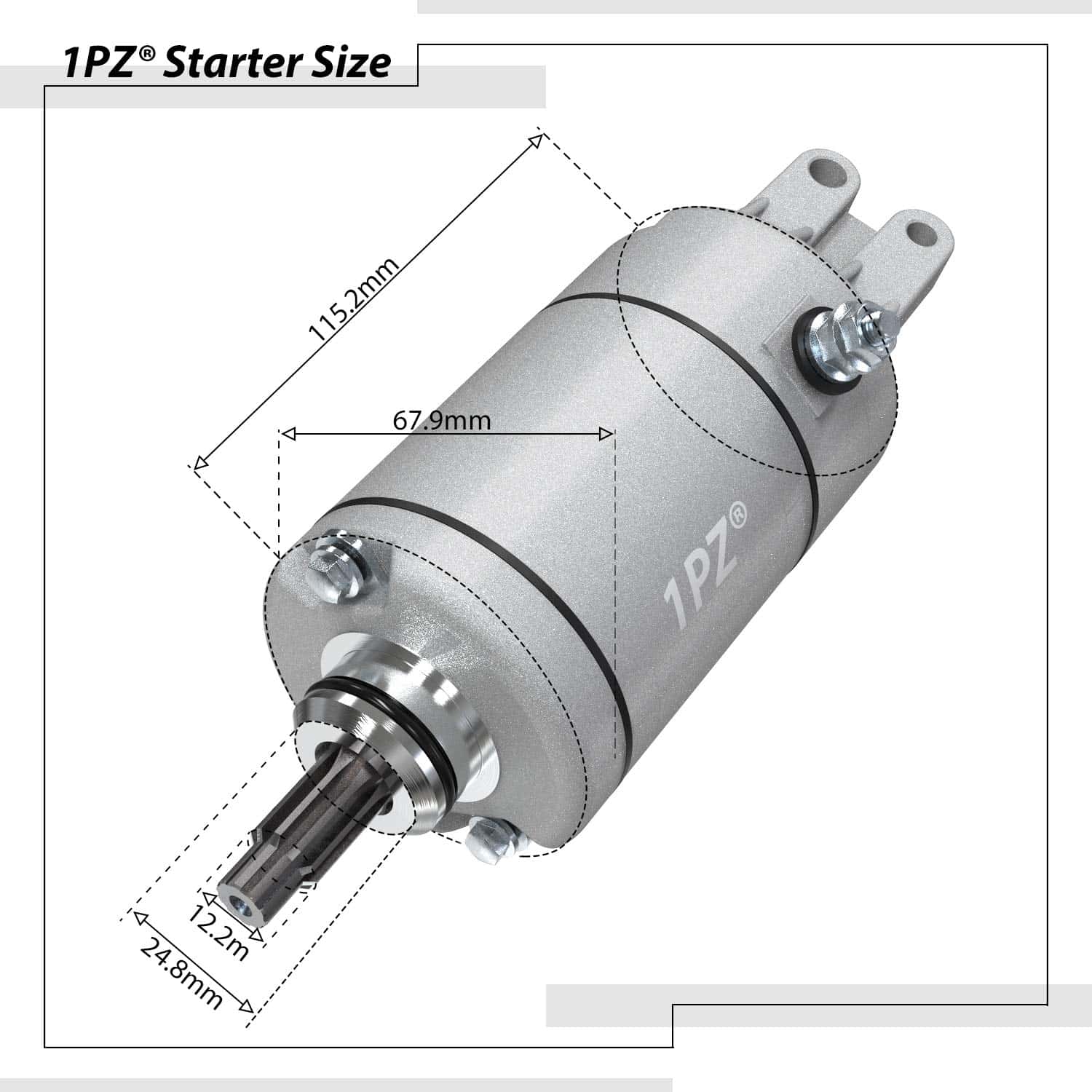 1PZ SM4-ST1 Motor de Arranque de Repuesto para Honda - Imagen 4
