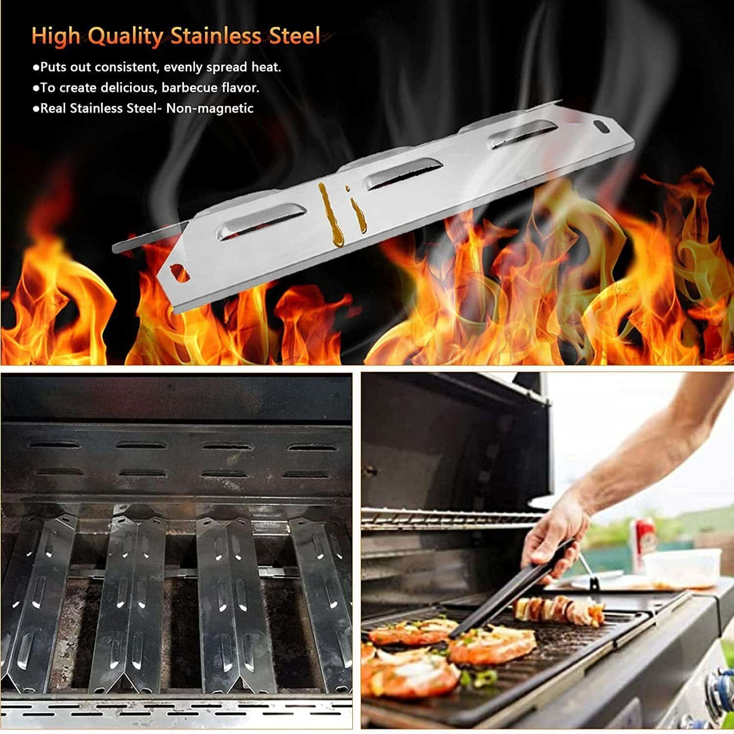 Set de 4 Quemadores, 4 Placas de Calor y 3 Canales de Cruce - Imagen 5