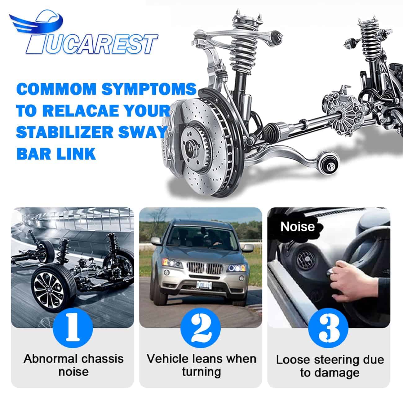 TUCAREST Enlace estabilizador de barra estabilizadora - Imagen 6