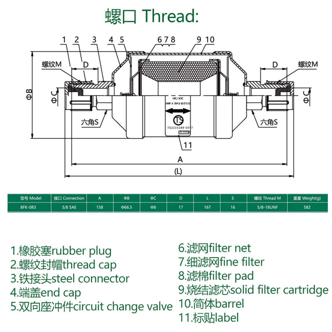 Filtro Secador de Línea de Líquido de Aire Acondicionado - Imagen 5