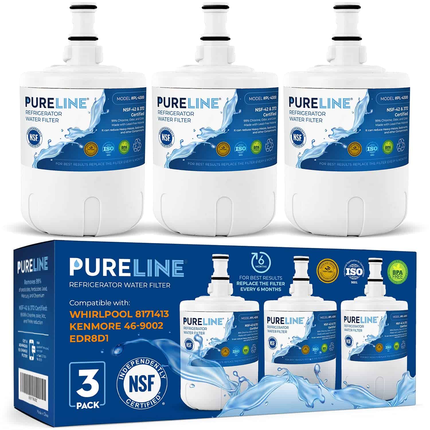 Pureline 8171413, Repuesto para Whirlpool 8171413,