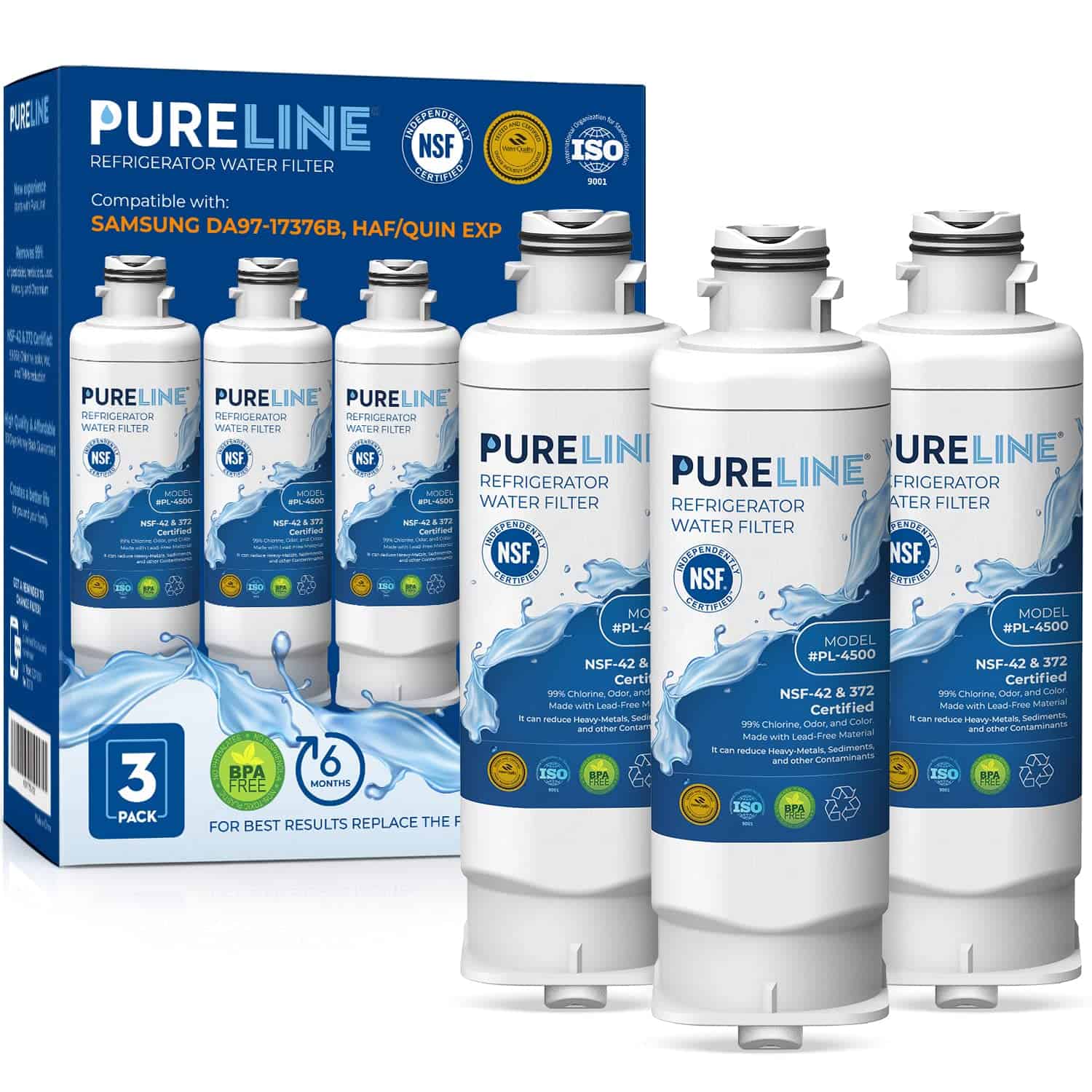 Filtro de agua de repuesto Pureline DA97-17376B para