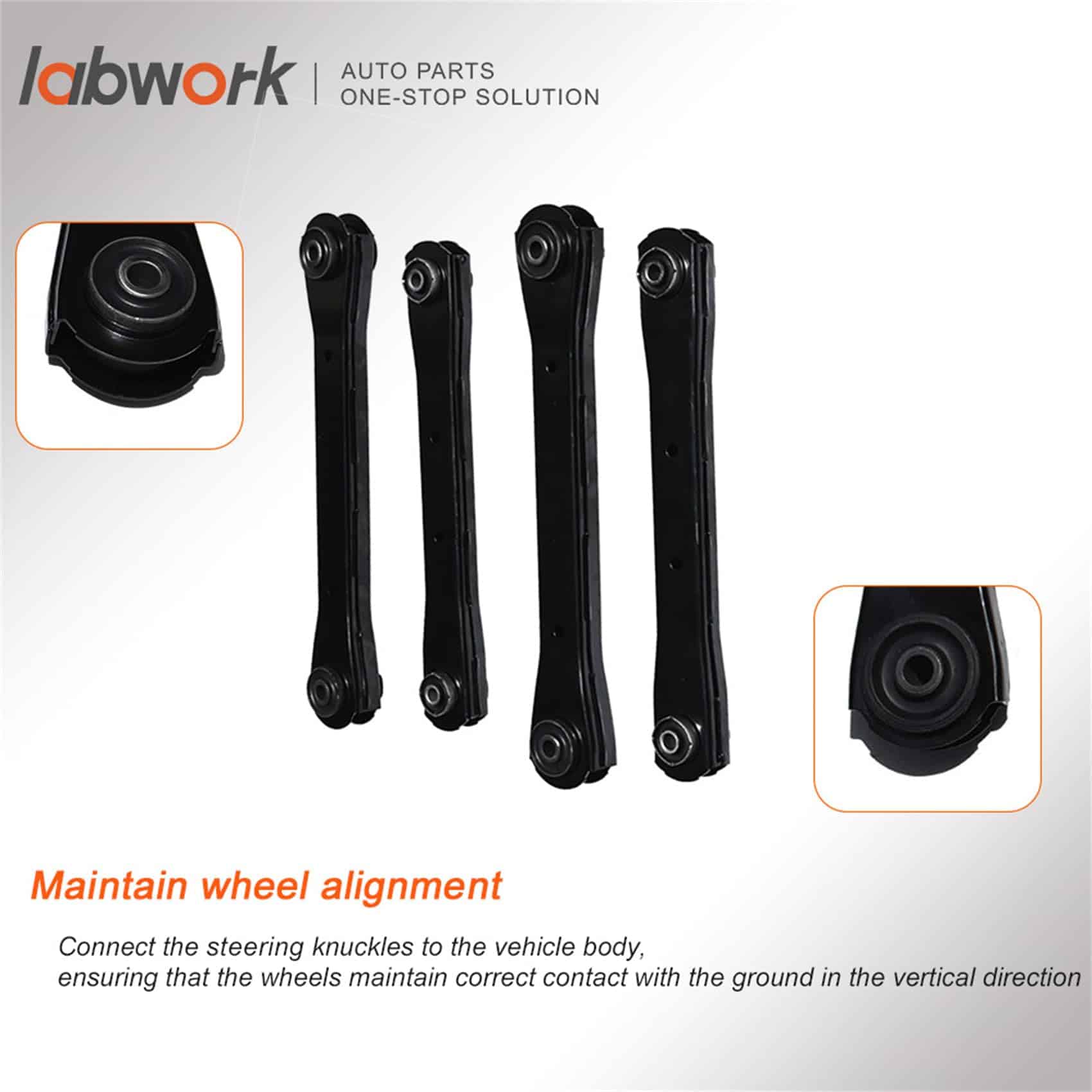 Conjunto de brazo de control superior e inferior con bujes - Imagen 7