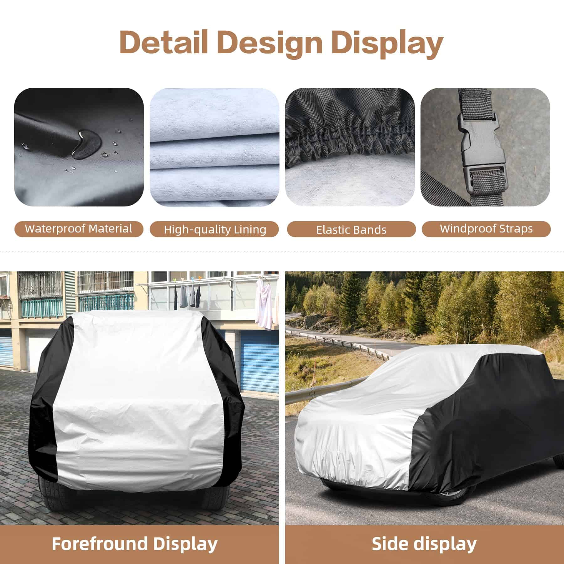 Funda para camioneta XicBoom impermeable todo clima de 6 - Imagen 4