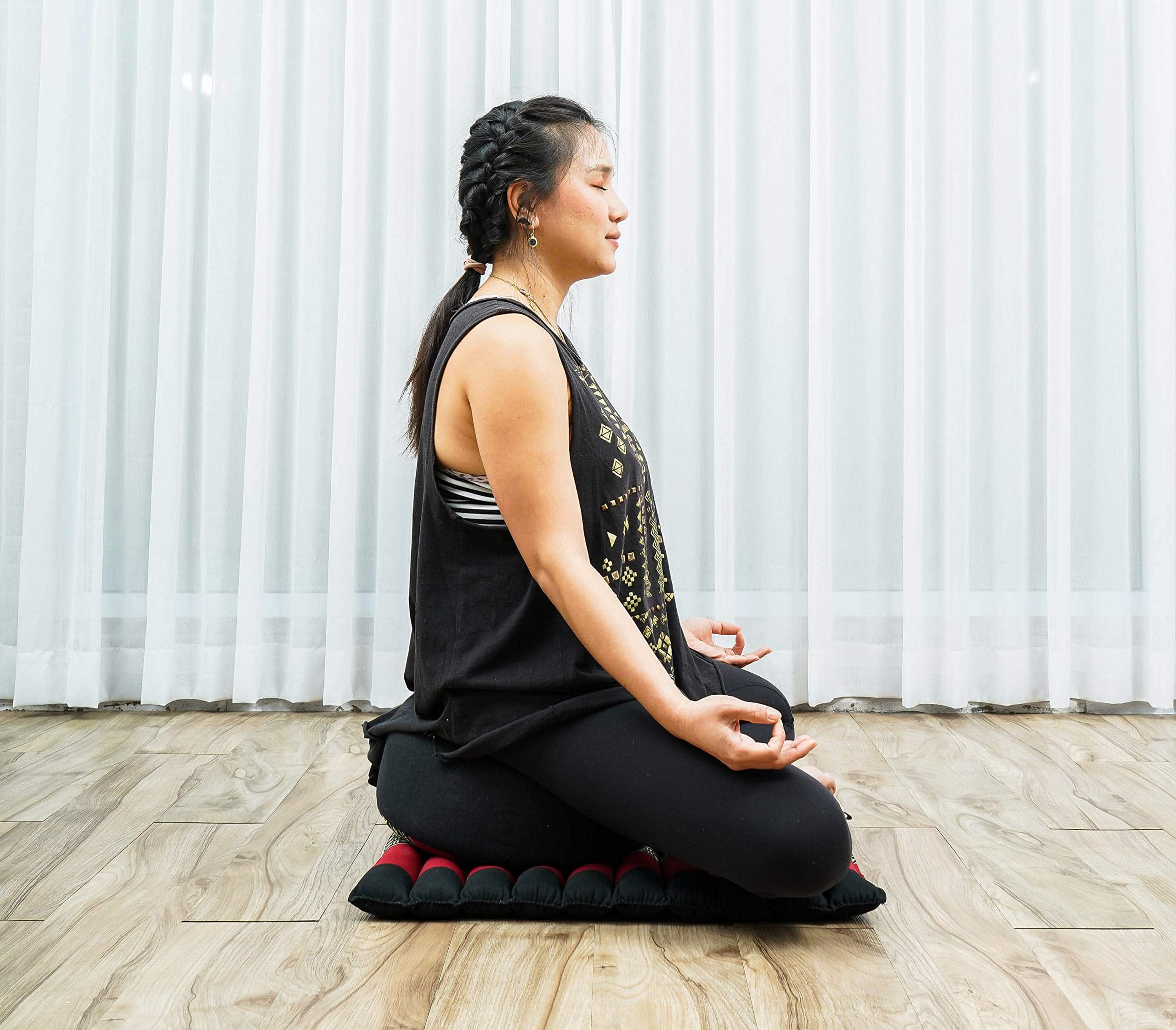 Set de Cojín de Meditación Leewadee - 1 Pequeño Zafu - Imagen 4