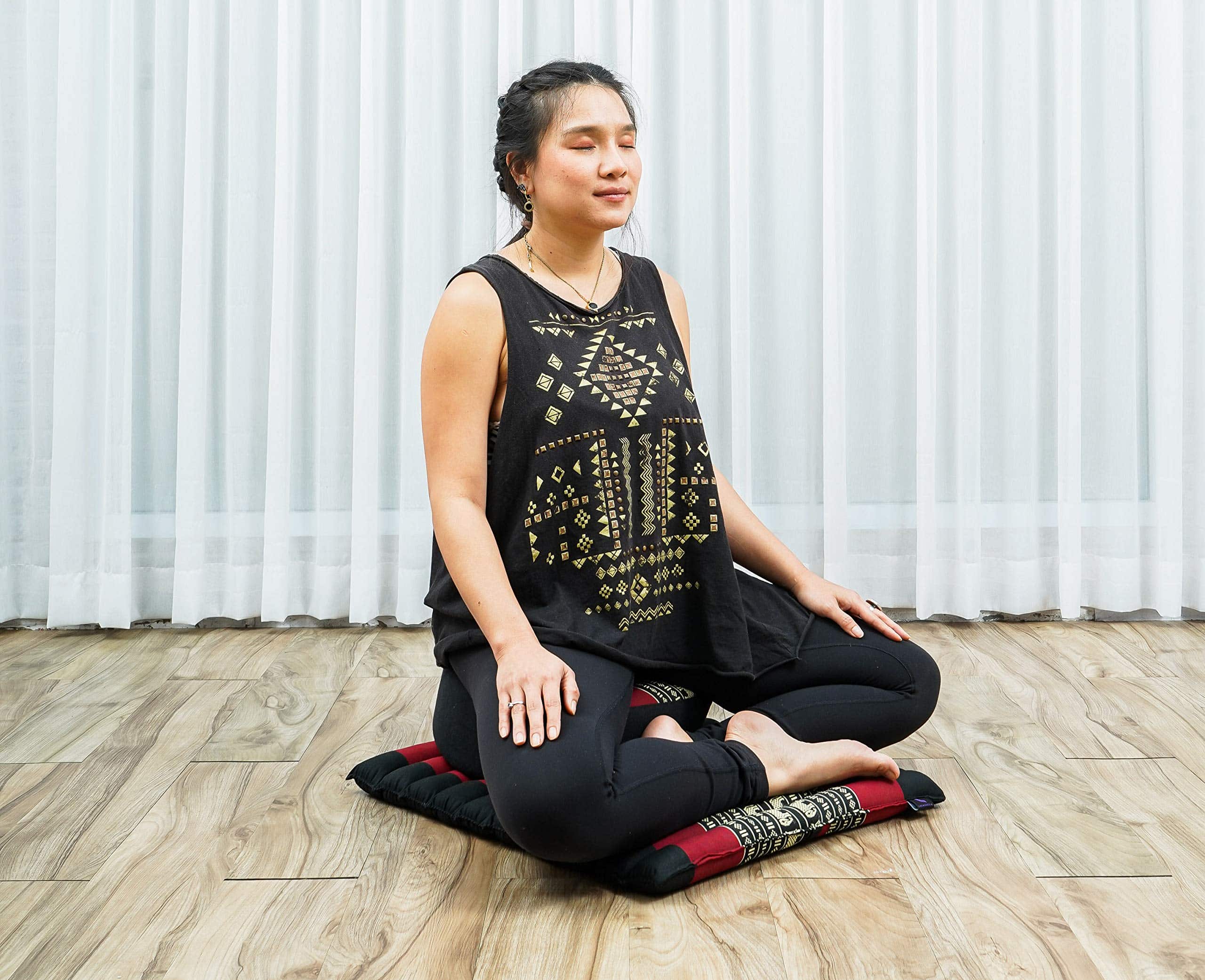 Set de Cojín de Meditación Leewadee - 1 Pequeño Zafu - Imagen 3