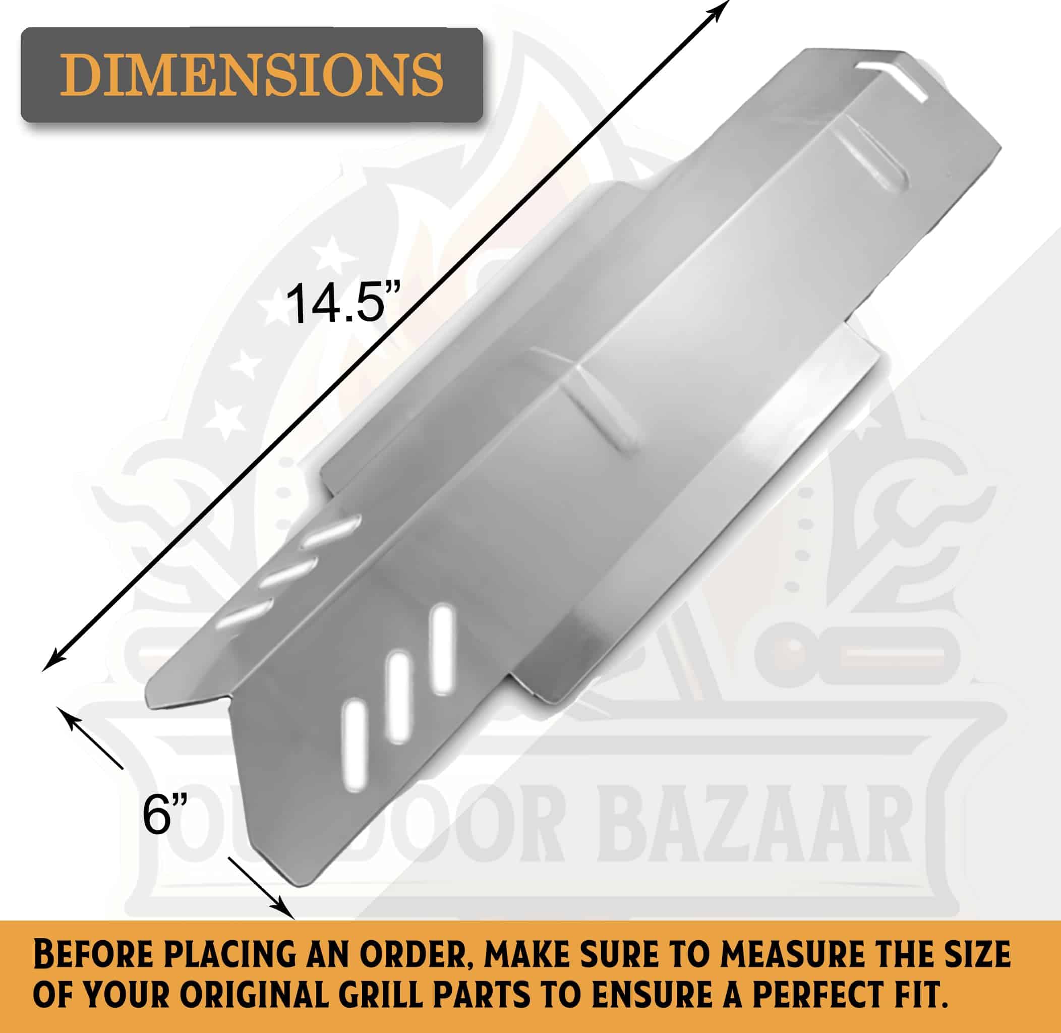 Set de Dos Placas de Calor de Reemplazo de Acero Inoxidable - Imagen 3