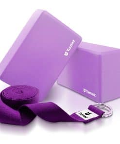 Conjunto de 2 Bloques de Yoga Tumaz con Correa - Superficie