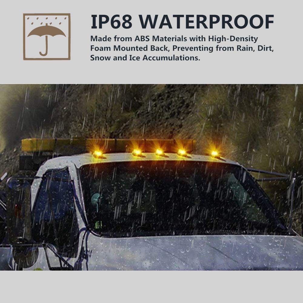 5 X Luces de Marcador de Techo Ámbar Blanco LED Compatible - Imagen 4