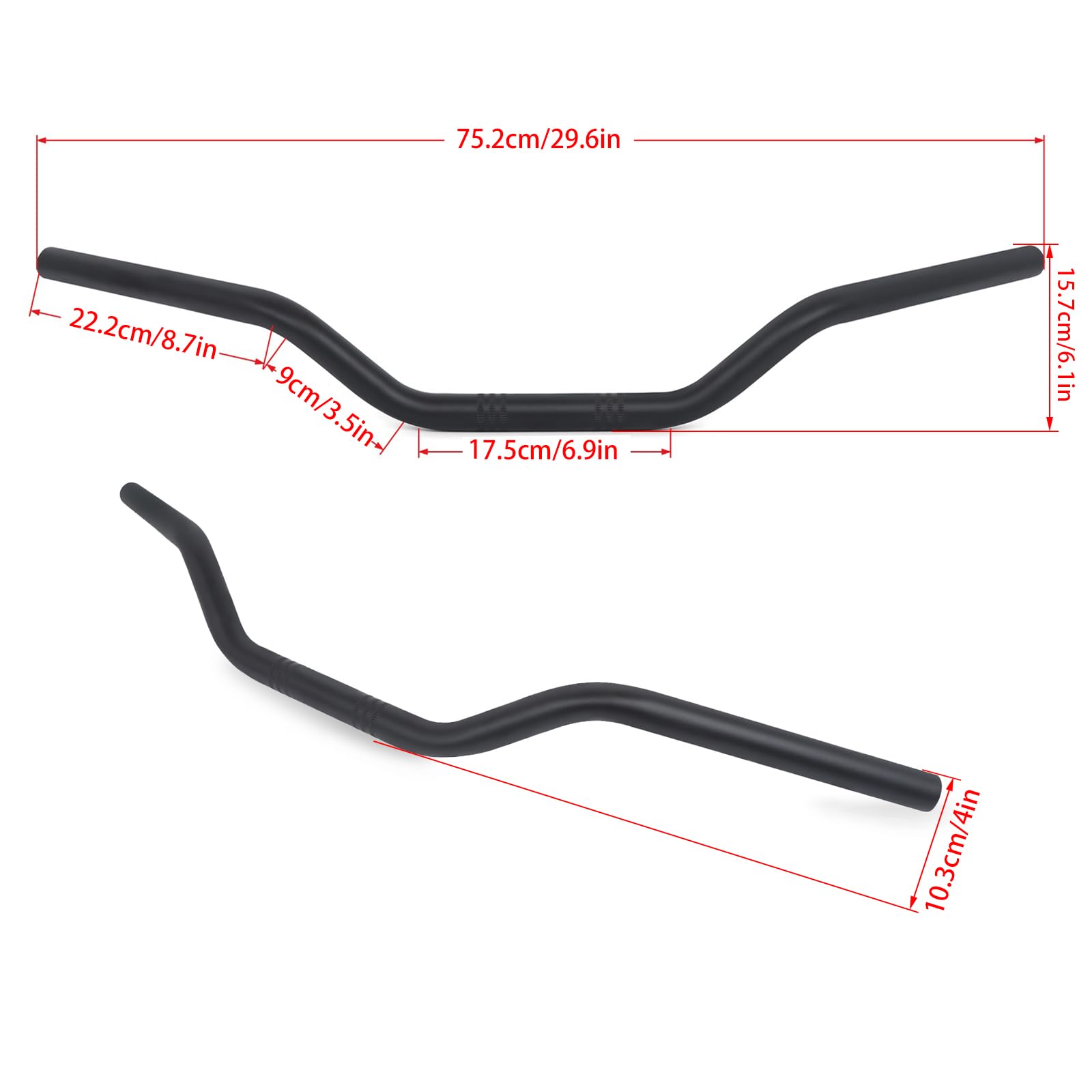 Manillar de motocicleta 1 pulgada 25mm Ace Cafe Racer - Imagen 7