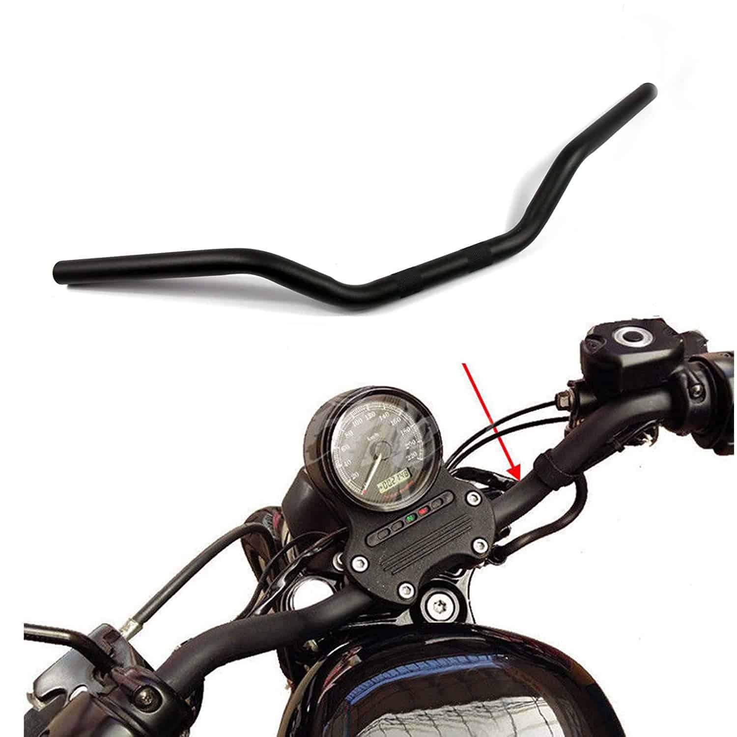 Manillar de motocicleta 1 pulgada 25mm Ace Cafe Racer