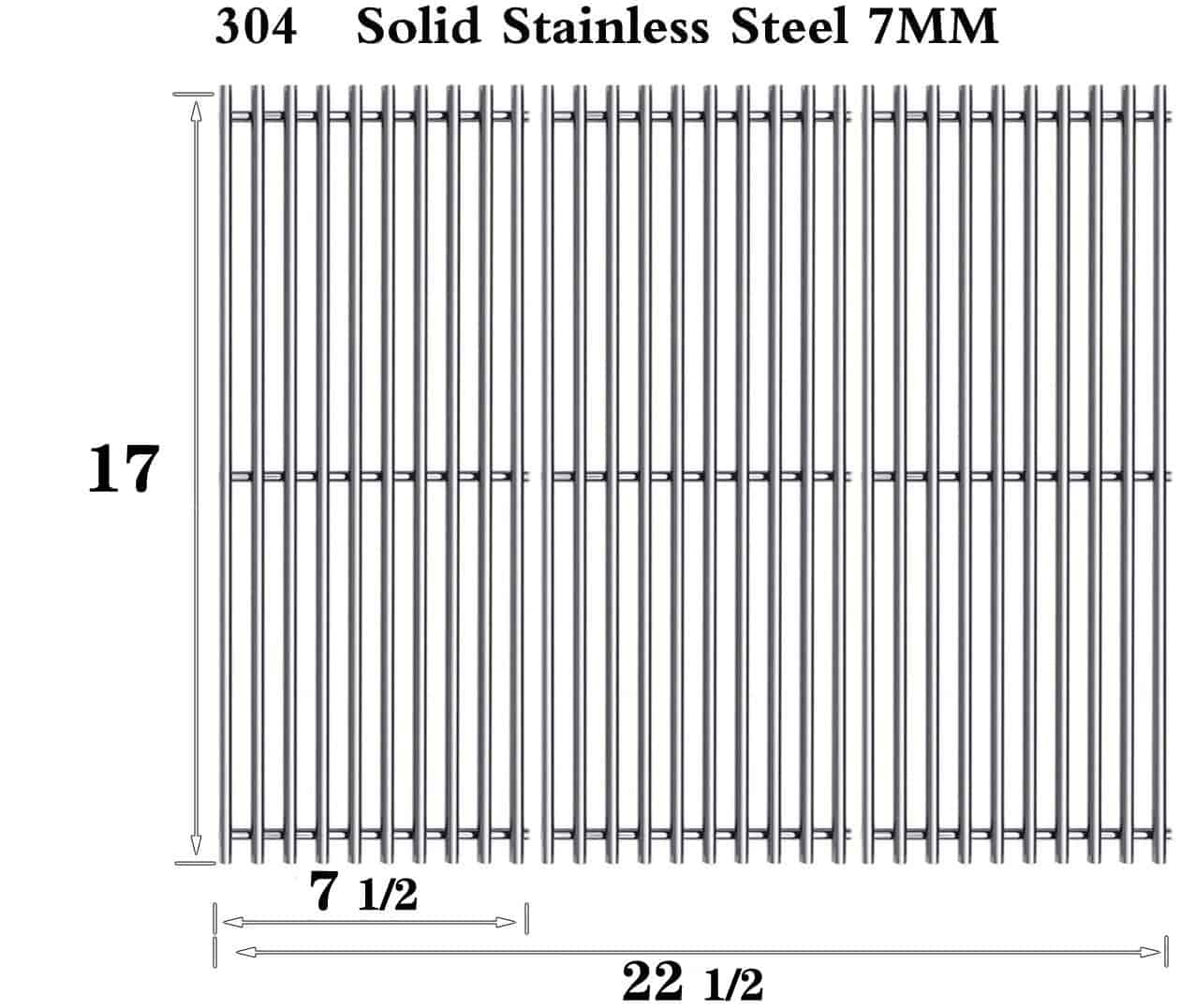 Htanch SD63246018 (Pack de 3) 17" Rejillas de Cocina de - Imagen 4
