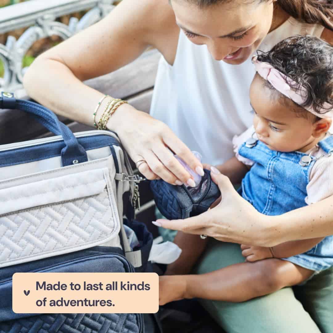 BabbleRoo Mochila de pañales, bolsa de cambio multifunción - Imagen 8