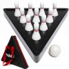 Set de Bolos de Shuffleboard YDDS con 10 Piezas -Blanco