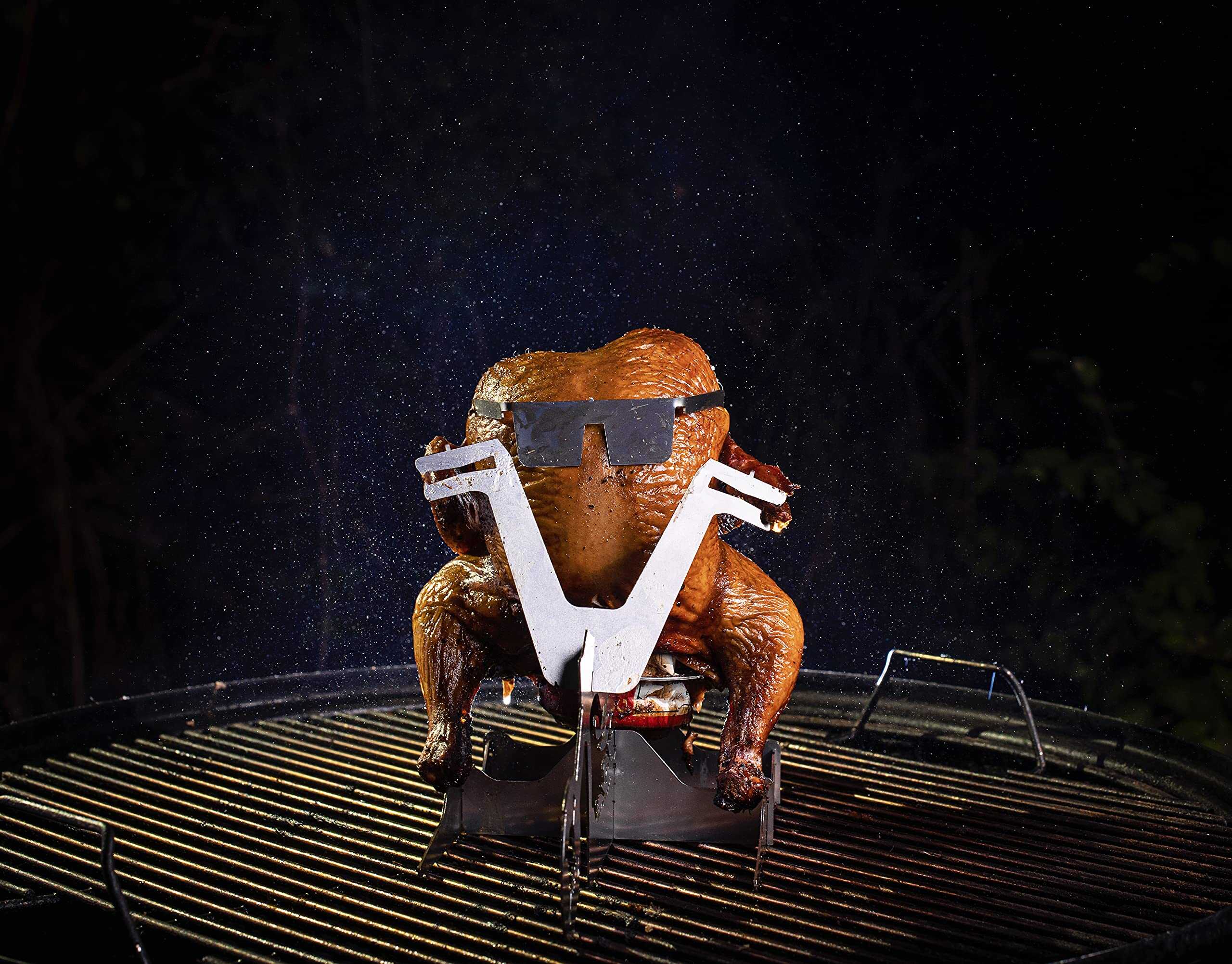 Soporte para Pollo en Lata de Cerveza La Canuck! Parrilla - Imagen 3