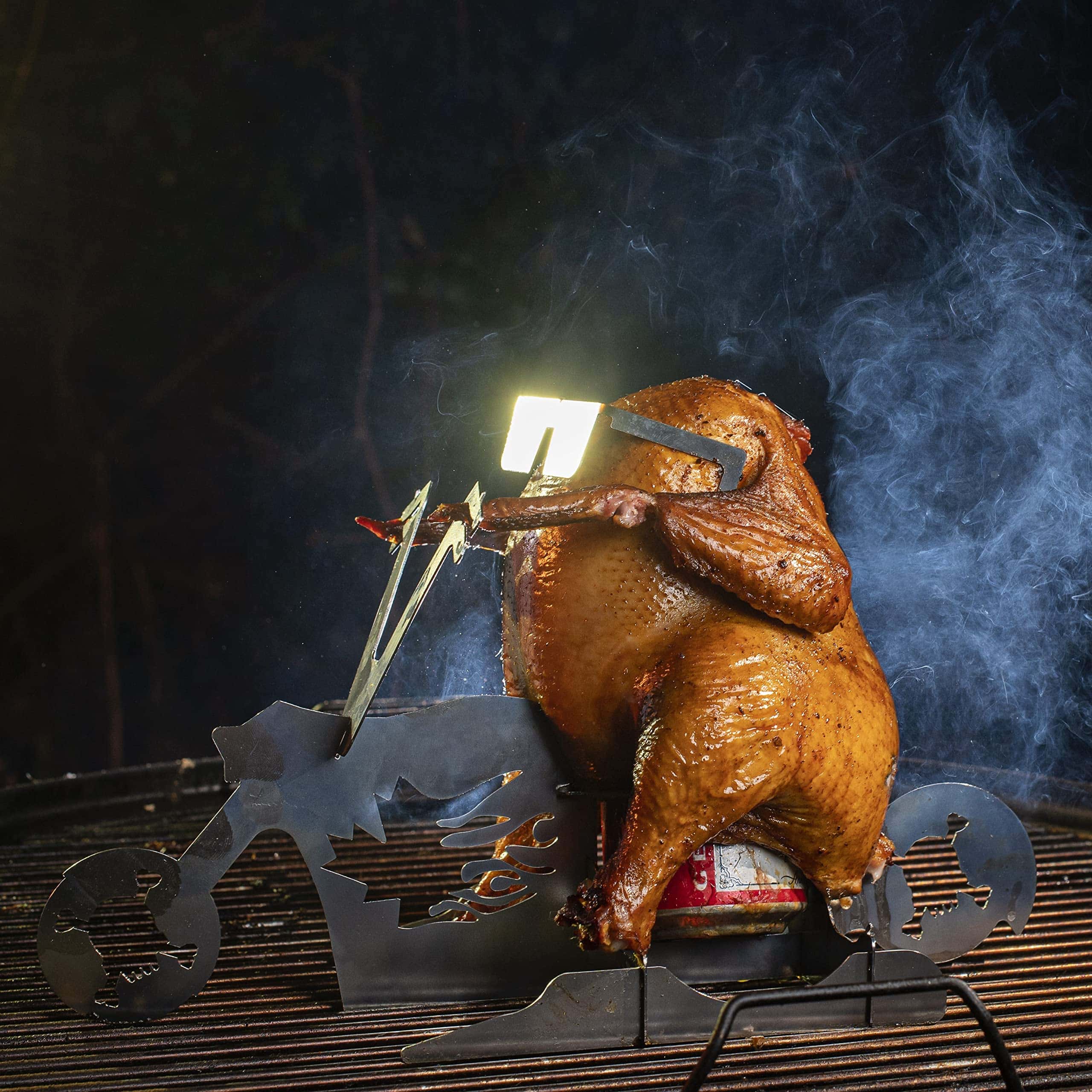 Soporte para Pollo en Lata de Cerveza La Canuck! Parrilla - Imagen 7