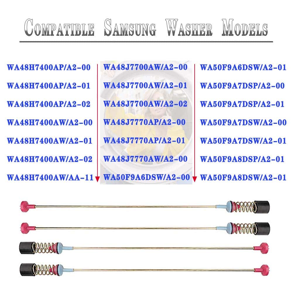 Barras de suspensión DC97-05280S mejoradas, 4 piezas 27.5 - Imagen 6
