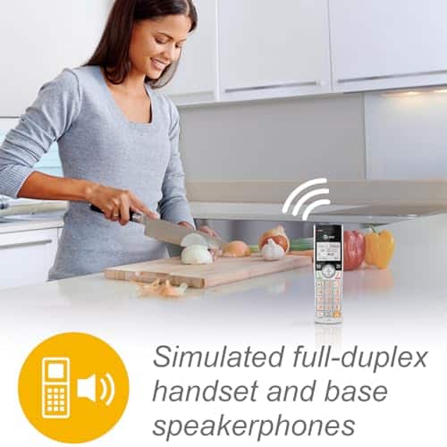 Teléfono inalámbrico AT&T CL83407 DECT 6.0 de 4 auriculares - Imagen 11