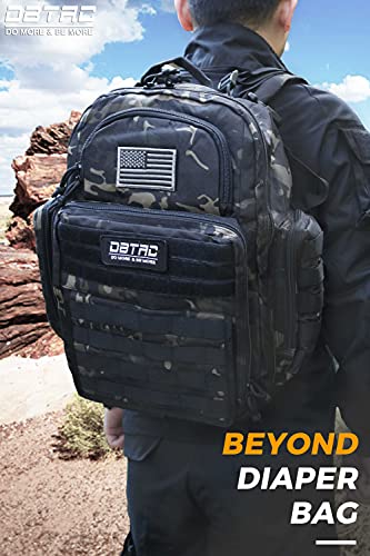 Mochila para pañales para papá, DBTAC Gran bolsa de pañales - Imagen 4