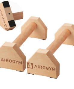 Soporte de Flexiones, 2 PCS Barras de Madera para Flexiones