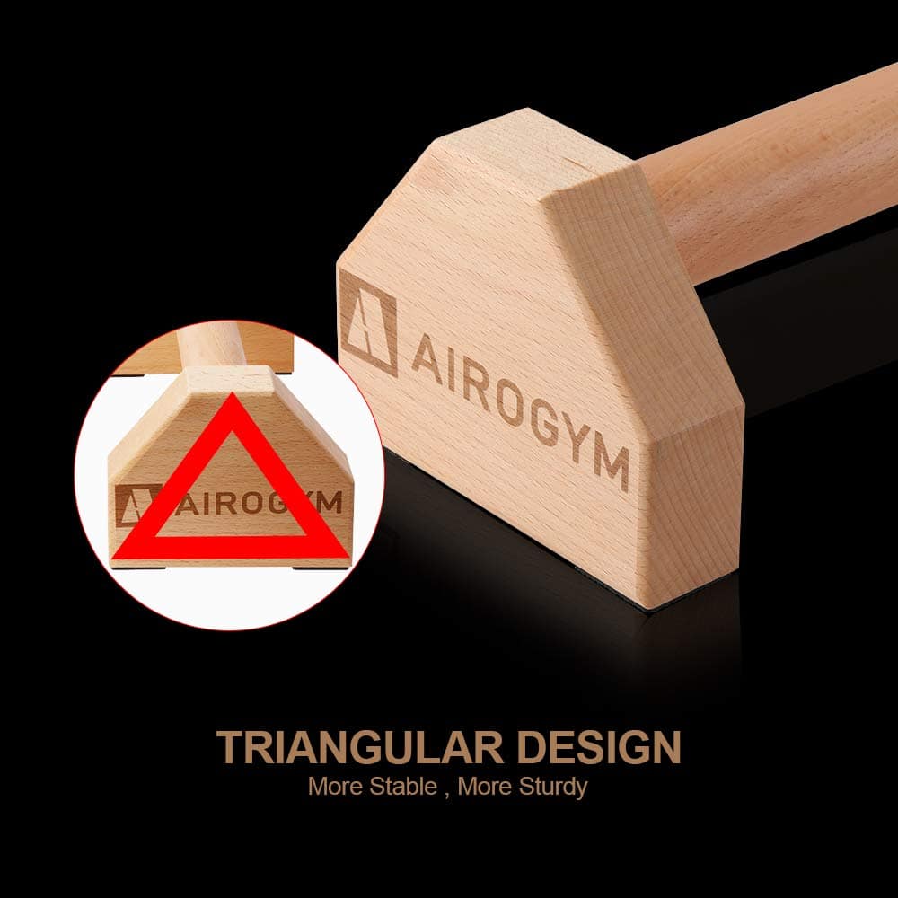 Soporte de Flexiones, 2 PCS Barras de Madera para Flexiones - Imagen 4