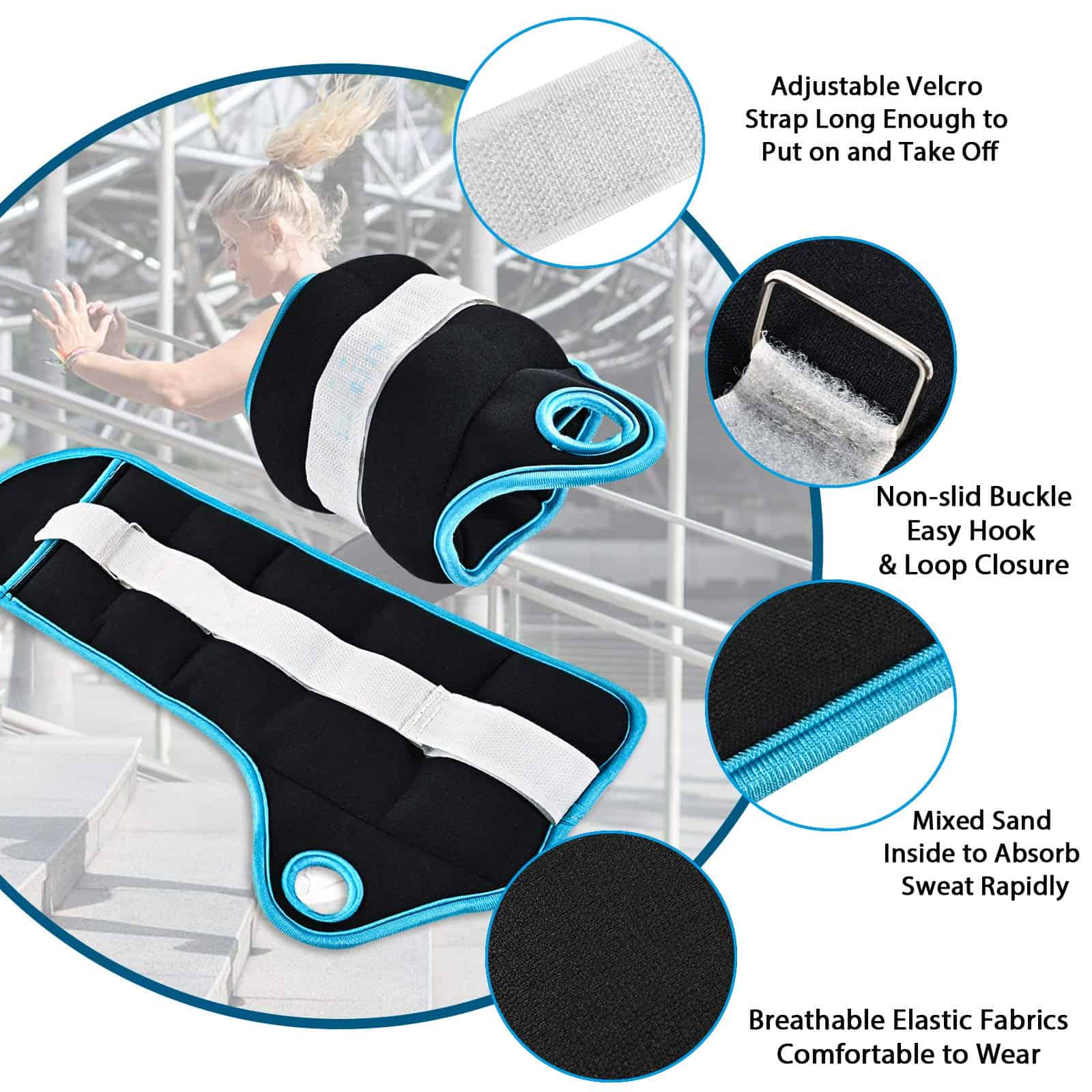 Juego de pesos ajustables NOOONFIX con pulgar 4 libras (2 - Imagen 4