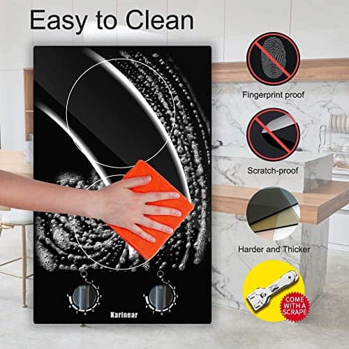 Karinear 2 Burner Electric Cooktop 12 Inch Built-in - Imagen 6