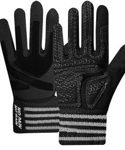 Guantes de Entrenamiento para Levantamiento -Negro Completo