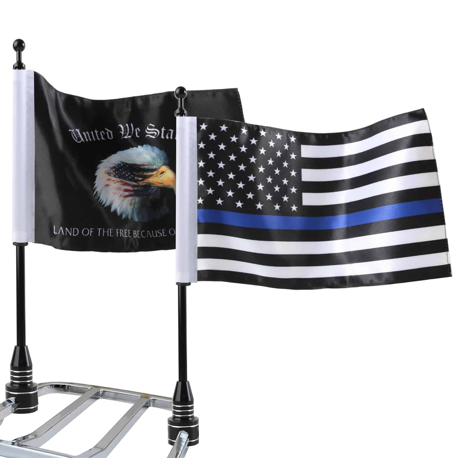 MASION 2 Pcs Bandera de EEUU Land of the Free Because of