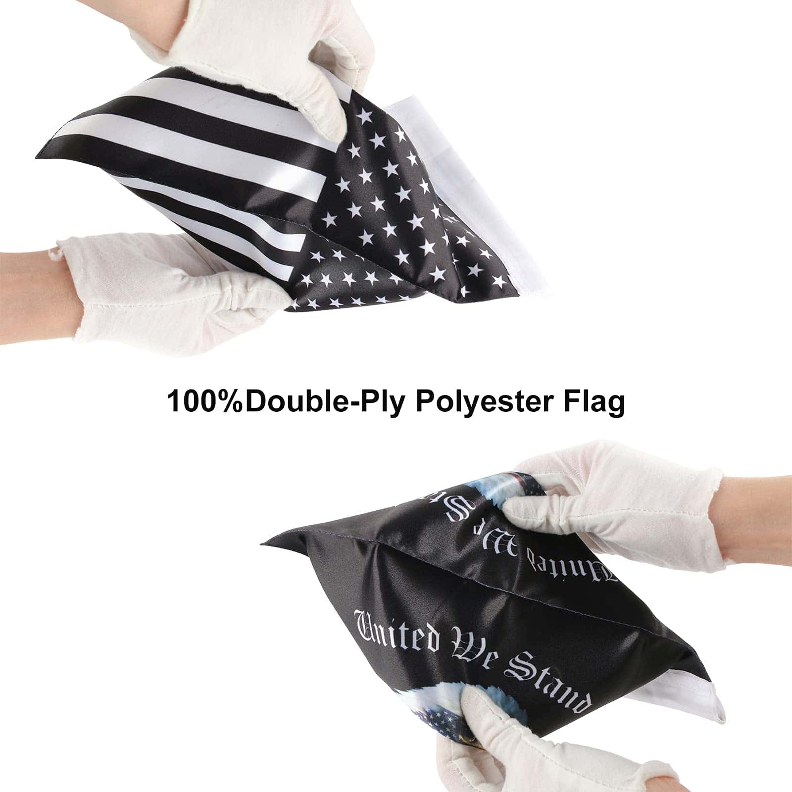 MASION 2 Pcs Bandera de EEUU Land of the Free Because of - Imagen 7