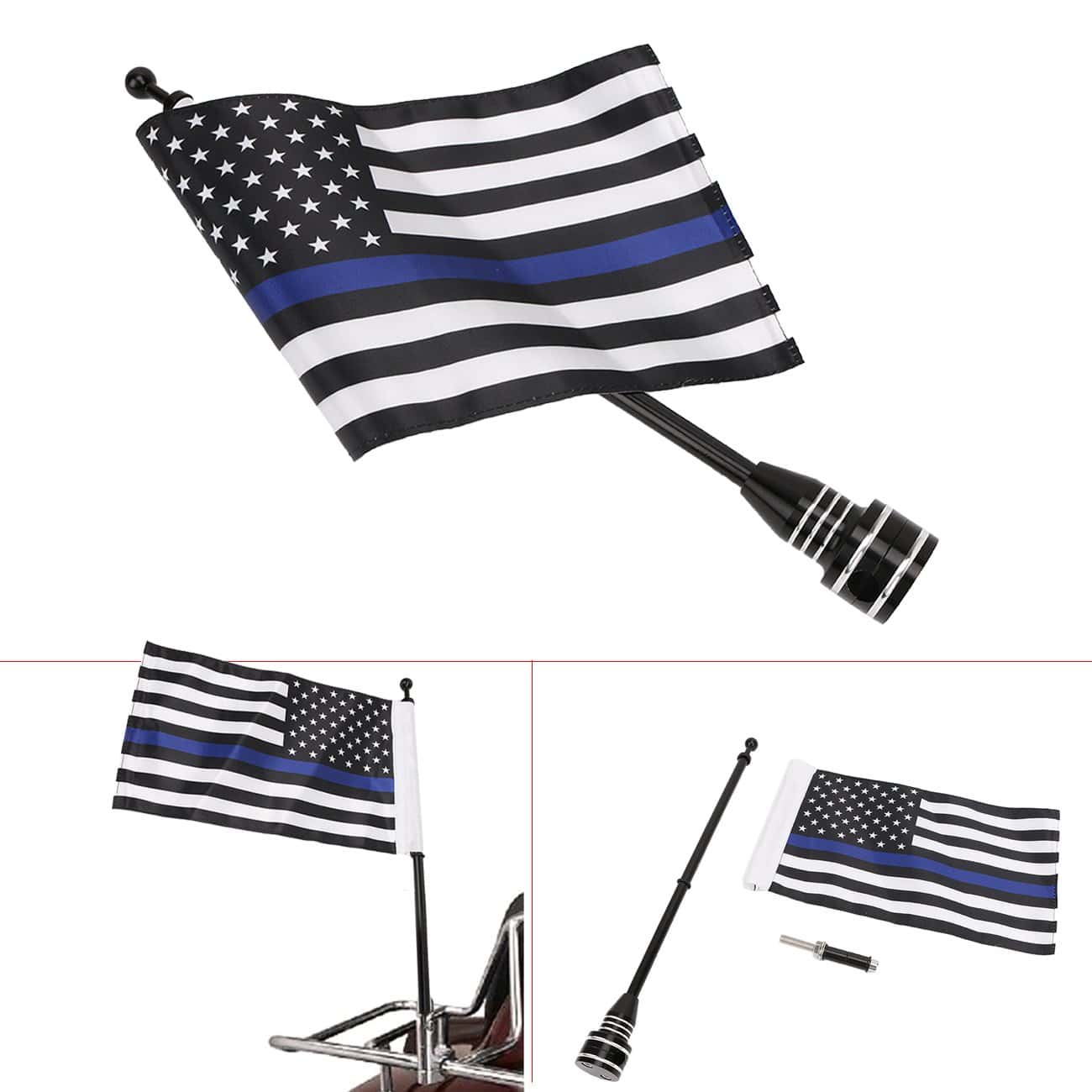 MASION 2 Pcs Bandera de EEUU Land of the Free Because of - Imagen 8