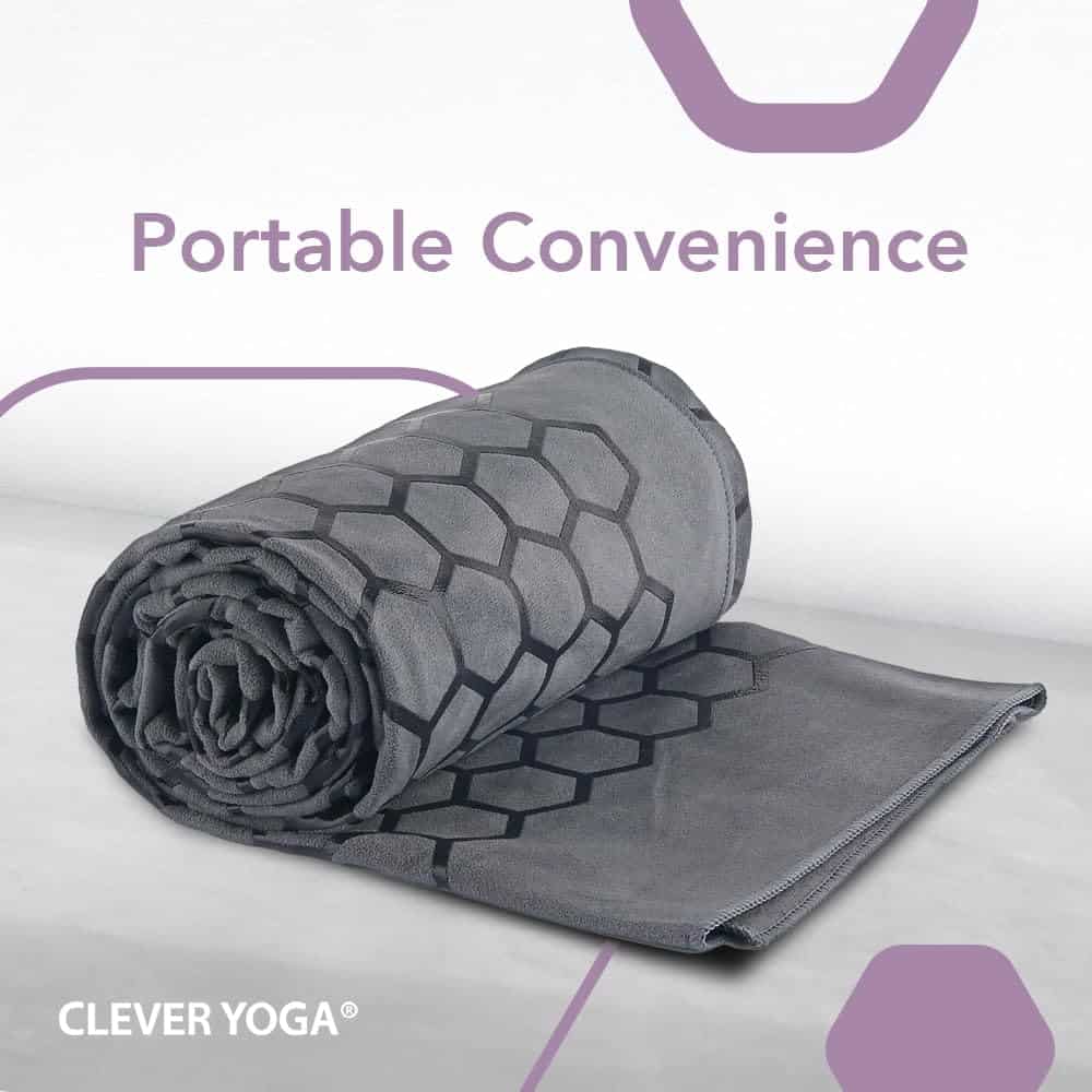 Tapete de Yoga Caliente Antideslizante Clever Yoga - Toalla - Imagen 7