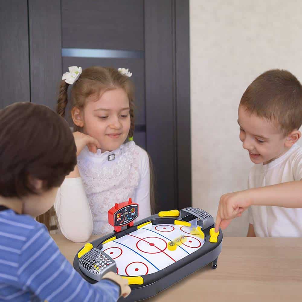 Juego de Mesa de Air Hockey Gamie, Juego de Deportes de - Imagen 6