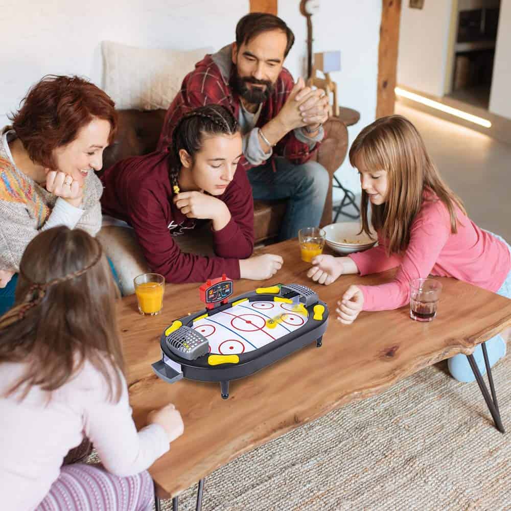 Juego de Mesa de Air Hockey Gamie, Juego de Deportes de - Imagen 7