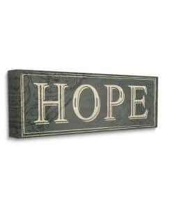 Stupell Industries Regal Hope Text Elegant Green Vine