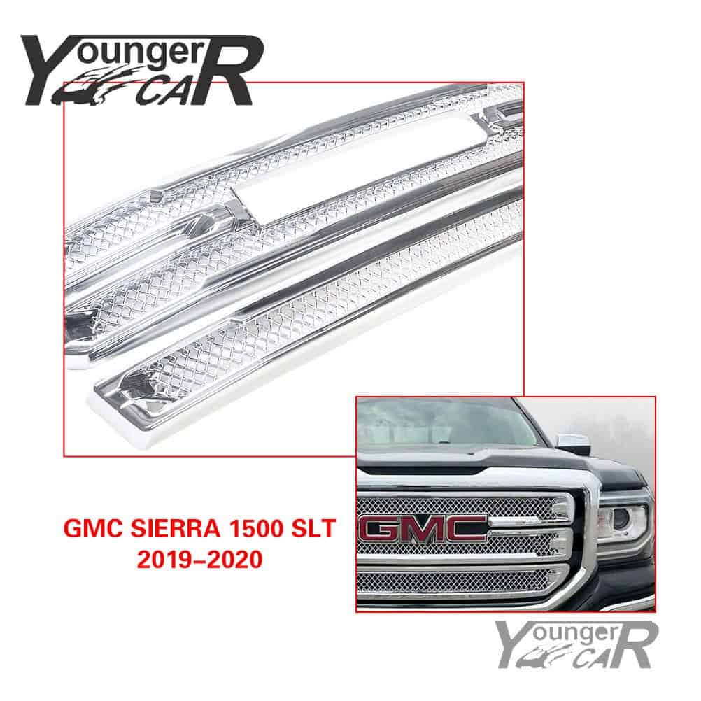 Cubiertas de parrilla YOUNGERCAR para GMC Sierra 1500 SLT - Imagen 7