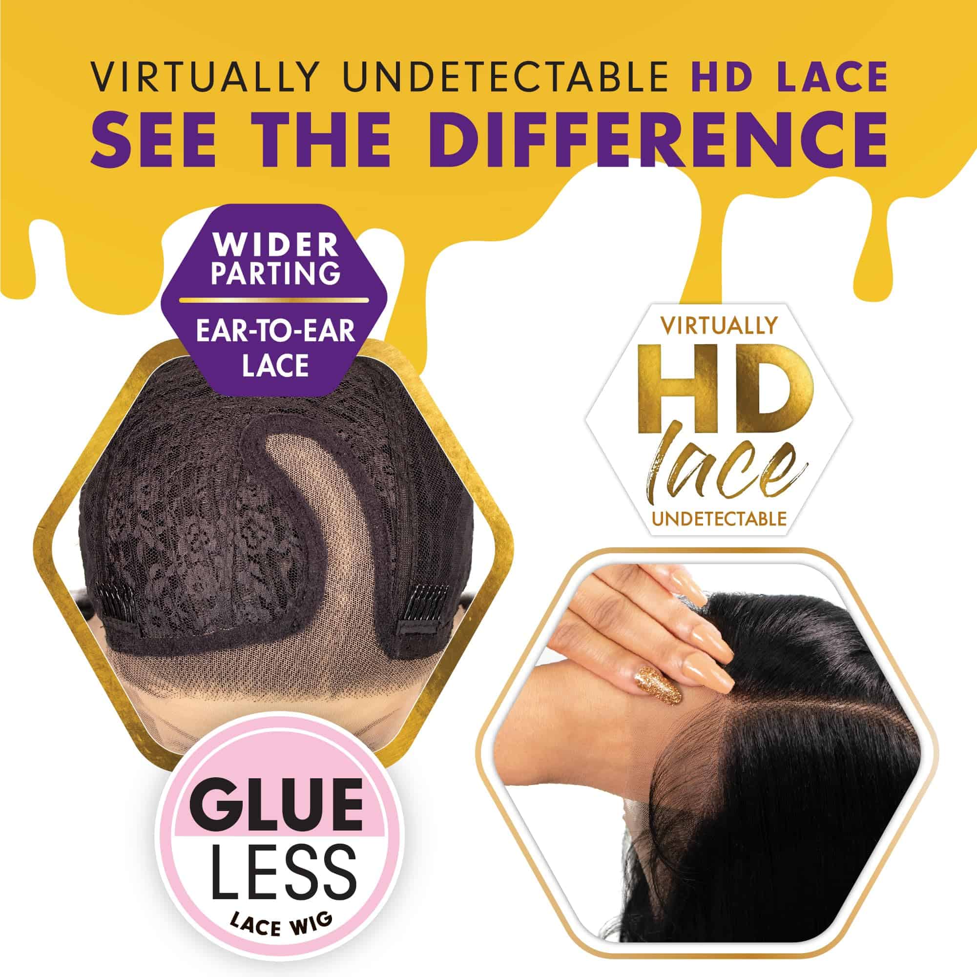 Peluca Sensationnel Butta Lace - Unidad 4 Extra Ancho 5 - Imagen 6