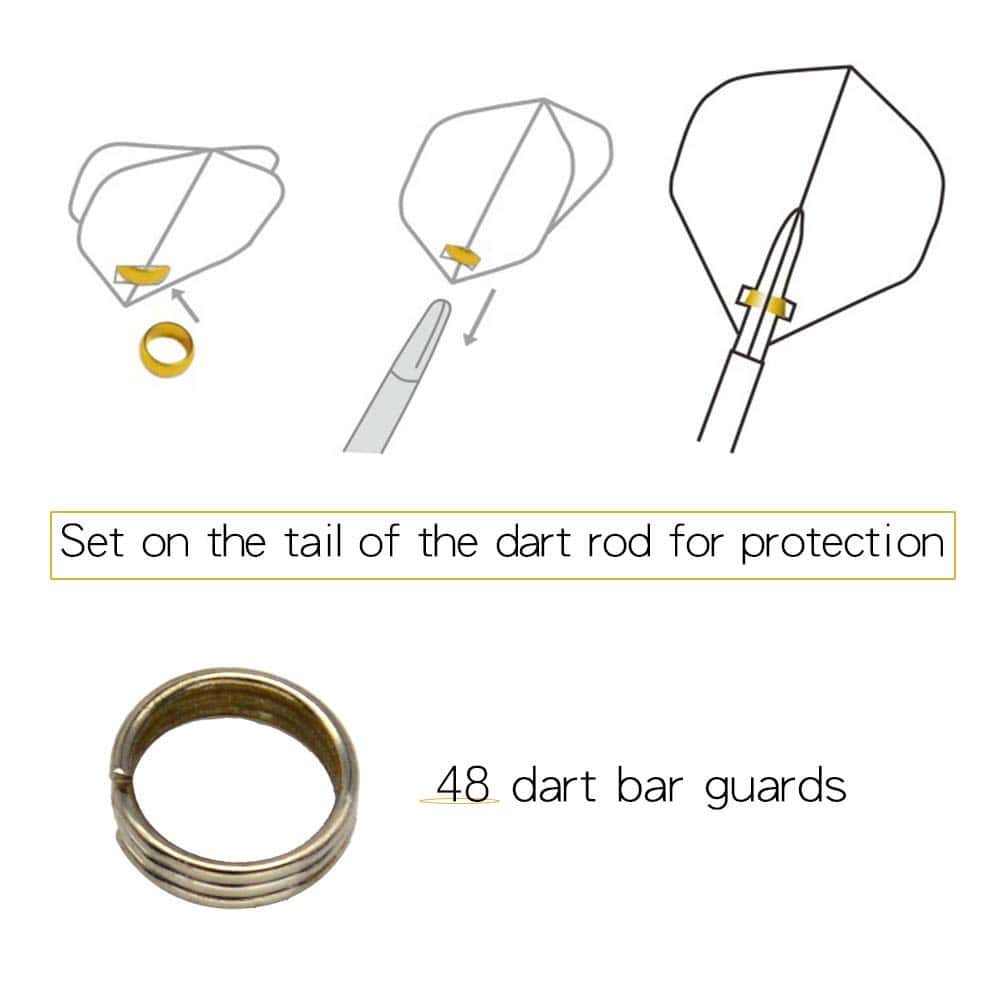 Juego de ajuste de dardos DIMBOI - Protectores de vuelo de - Imagen 8