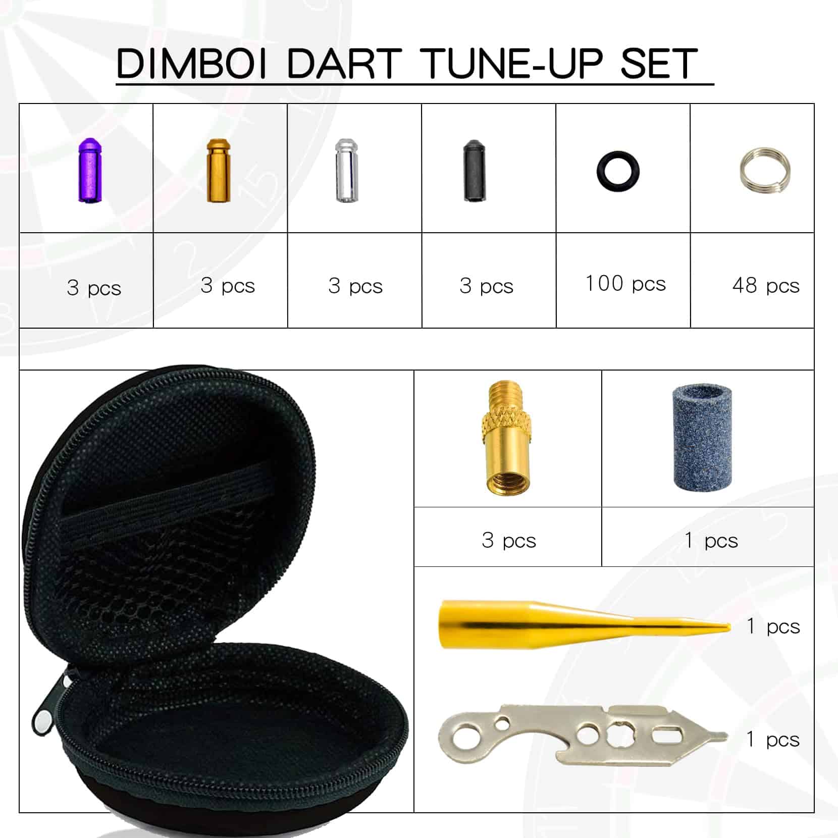 Juego de ajuste de dardos DIMBOI - Protectores de vuelo de - Imagen 3