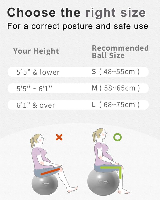Pelota de parto Tumaz para embarazo y parto - Incluye - Imagen 6