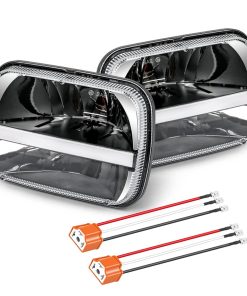 Faros de Led UNI-SHINE 7x6 Reflector 5x7 2pcs Blanco DRL